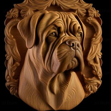 3D модель Собака бульмастиф (STL)
